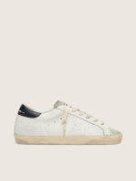 Men's Super-Star in white leather with perforated star