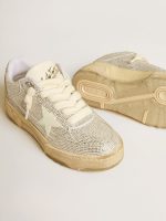 Women's Forty2 in white leather and Swarovski crystals with white star - Image 3
