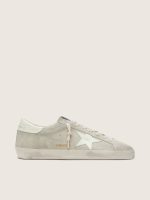 Women's Super-Star in light gray suede with white leather star
