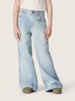 Golden girls' bootcut jeans in light blue denim with an embroidered logo - Image 5