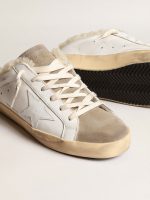 Super-Star Sabots with white leather star and shearling lining - Image 4