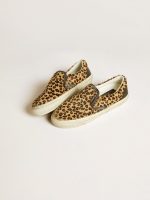 Women's VCE Penstar in leopard-print pony skin with black leather heel tab - Image 2