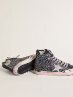 Men's Francy Penstar LAB in black canvas with multicolor rhinestones - Image 3