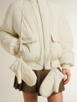 Women's cream padded jacket - Image 5
