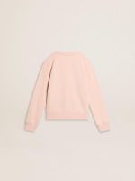 Girls' pink-colored sweatshirt with pink front lettering - Image 6