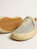 Men's Space-Star shoes in ice-gray suede with perforated star - Image 4
