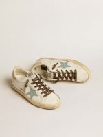Women's Super-Star with gray glitter star and nude leather heel tab - Image 2