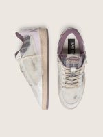 Men's Ball Star LAB in white nylon and pony skin with silver star and lilac inserts - Image 3