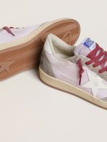 Women's Ball Star LTD in lilac nylon with white leather star and suede inserts - Image 3