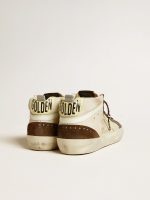 Men's Mid Star in beige glitter with yellow suede star and cotton flash - Image 4