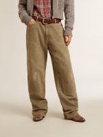 Women's distressed-effect cotton pants - Image 3
