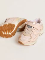 Junior Lightstar in pink leather and mesh with pink leather star - Image 3