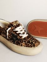 Men's Space-Star in leopard print pony skin with black star and heel - Image 4