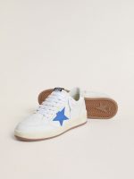 Ball Star with light blue leather star and silver foiled leather heel tab - Image 3