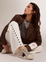 Women's Super-Star in leather with black star - Image 3