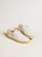 Women's Soul Star in white leather with pink leather heel tab - Image 2